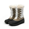 thumbnail image 1 of Dream Pairs Women Winter Mid Calf insulation Waterproof Faux Snow Boots, 1 of 7