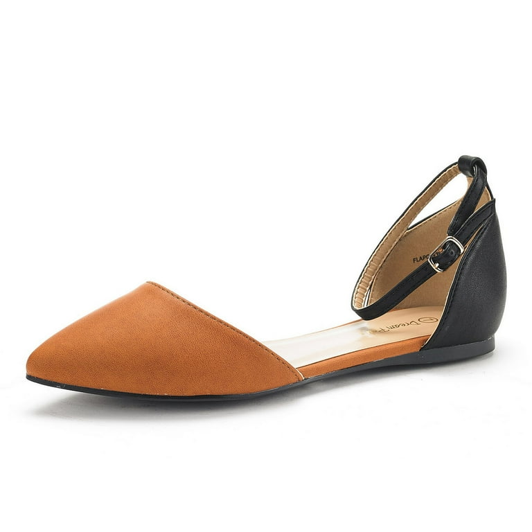 Dream Pairs Women's Ankle Strap Flat Shoes Ballerina Ballet Shoes