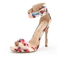 thumbnail image 1 of BURUDANI Women's Ankle Strap Open Toe Stilettos High Heel Sandals Party Dress Floral Size 10, 1 of 4