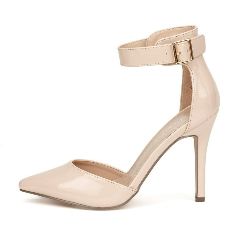 Dream Pairs Women's Ankle Strap Stilettos Pointed Toe High Heel