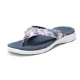 thumbnail image 1 of Dream Pairs Women's Arch Support Flip Flops Comfortable Soft Cushion Thong Sandals Casual Indoor Outdoor Walking Beach Summer Shoes SDFF2223W NAVY BLUE Size 10, 1 of 4