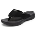 thumbnail image 1 of Dream Pairs Women's Arch Support Soft Cushion Flip Flops Thong Sandals Slippers BREEZE-2 BLACK Size 8, 1 of 7