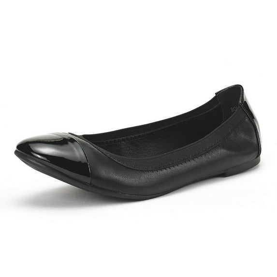 Dream Pairs Women's Ballerina Ballet Flats Classic Pointed Toe Slip On Shoes Sole-Flex Black Size 11