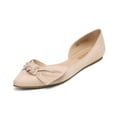 thumbnail image 1 of Dream Pairs Women's Ballet Flats Comfortable Pointed Toe Dressy Bow Cute Flats Shoes DFA2110-NEW, 1 of 5