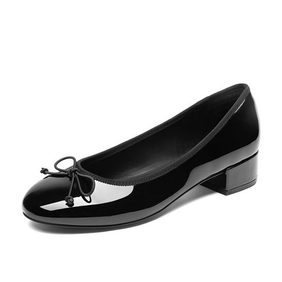 Dream Pairs Women's Ballet Pumps Block Heels