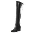 thumbnail image 1 of Dream Pairs Women’s Block Heel Boots Thigh-High Stretch Fashion Long Style, 1 of 5