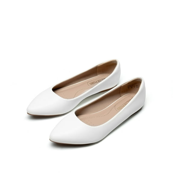 BURUDANI Women's Casual Pointed Toe Ballet Comfort Soft Slip On Flats Shoes