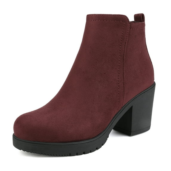 Dream Pairs Women's Chunky Heel Platform Ankle Boots
