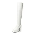 thumbnail image 1 of Dream Pairs Women's Chunky High Heels Platform Over The Knee Boots Square Toe Fall Y2K Gogo Long Design, 1 of 6