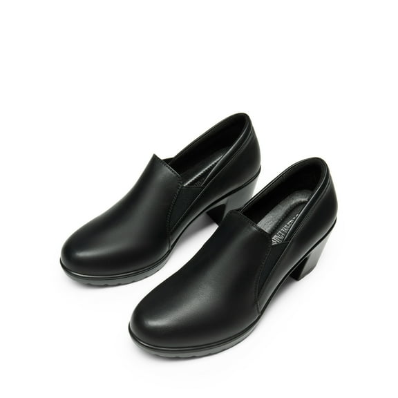 Burudani Women's Chunky Low Block Heel Pumps Comfort Oxfords Shoes DPU214