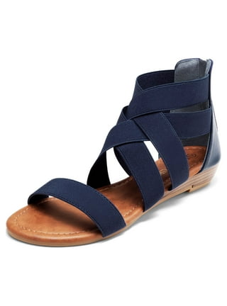 Navy blue gladiator sandals sale
