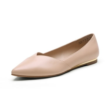 Dream Pairs Women's Elegant Pointed Toe Slip-on Flats Ballet Comfort Soft Flat Shoes DFA218-W