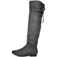 thumbnail image 1 of Dream Pairs Women's Fashion Casual Over The Knee Pull On Slouchy Boots COLBY GREY Size 9, 1 of 6