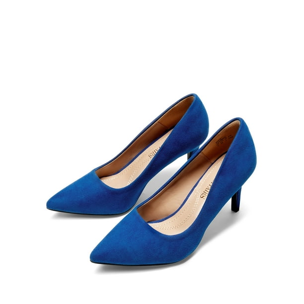 royal blue dress shoes women's What Color To Wear With A Dress: 16 Best Options Premium Suede Cow Leather Lining Royal Shoes Royal Blue Spikes