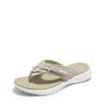 thumbnail image 1 of DREAM PAIRS Women'S Fashion Flip Flops Comfort Arch Support Soft Cushion Sandals Slippers Beige Size 8, 1 of 6