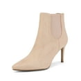 thumbnail image 1 of Dream Pairs Women's Fashion Stilettos High Heel Pointed Toe Ankle Boots KIZZY-1 NUDE/SUEDE Size 10, 1 of 5