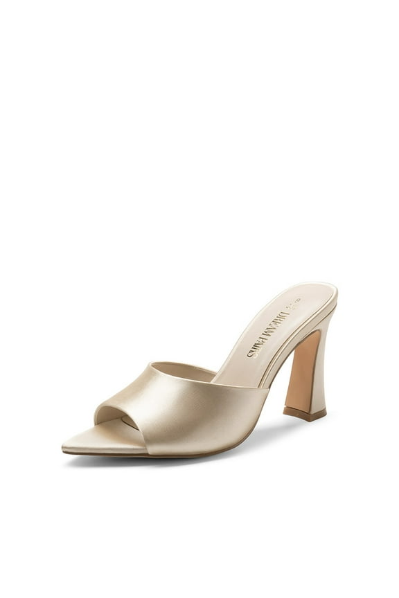 Women's Fashionable Slip on Flared Heel