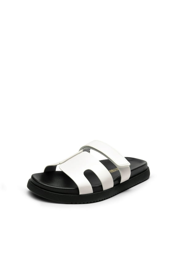 Women's Flat Slide Sandals, Comfortable Slip On Platform Sandals For Women Dressy Summer