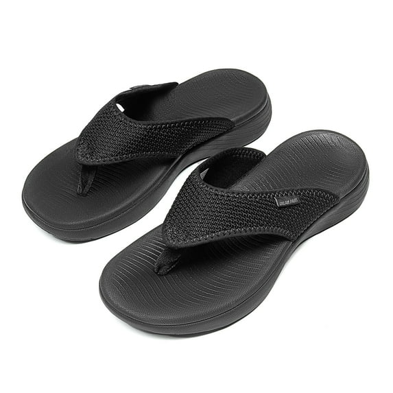 Women's Summer Thong Sandals Comfort Heel Cushion Support-Soft Non Slip Soles Flip Flops