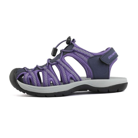 Dream Pairs Women's Hiking Sandals – Lightweight Low-Heel Outdoor Sandals with Adjustable Straps for Trail & Beach