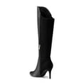 thumbnail image 1 of "Dream Pairs Women's Knee High Boots, Sexy Pointed Toe Zipper High Heel Boots For Women SDKB2213W BLACK/PU/SUEDE Size 10", 1 of 4