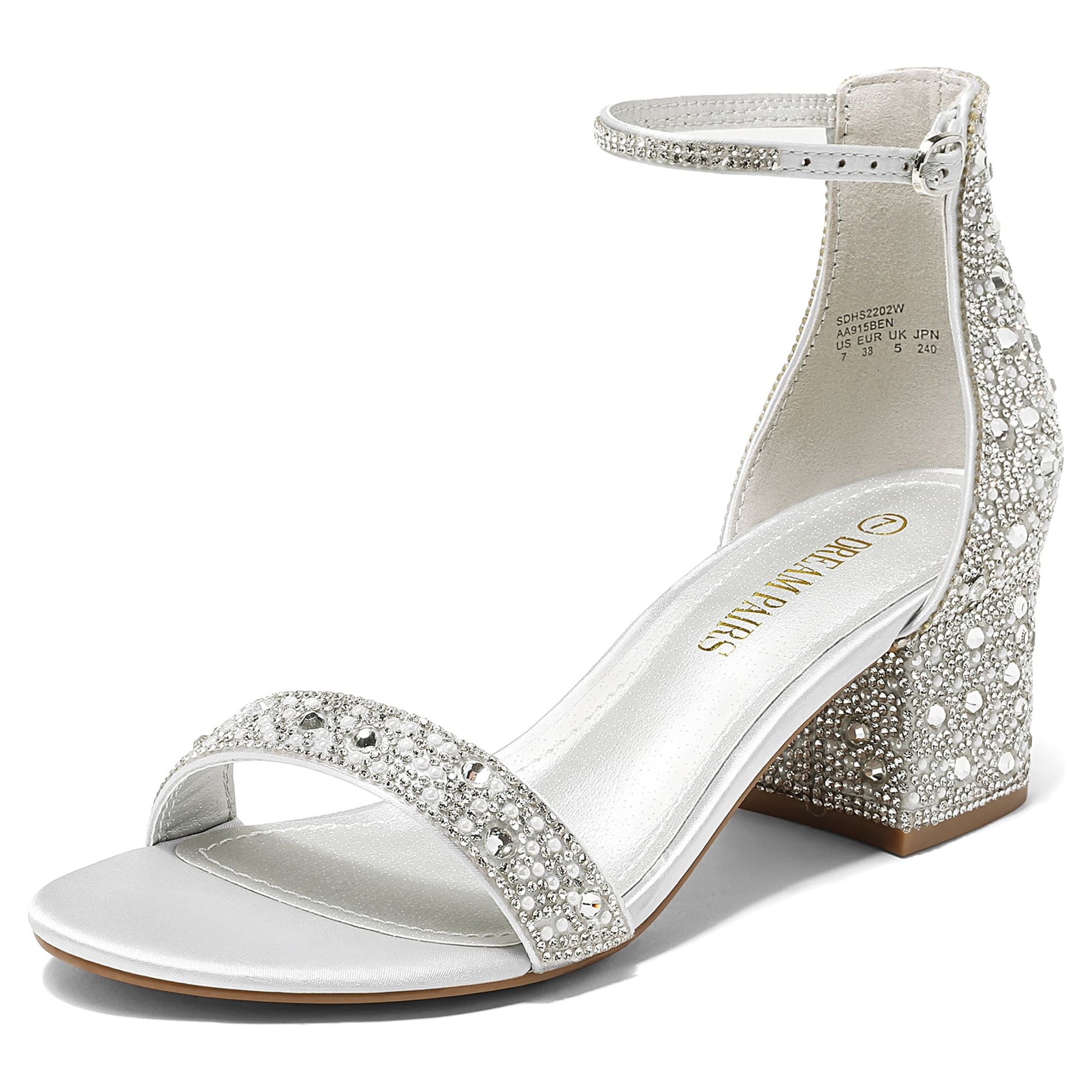 I. Miller Beautiful Silver Glitter Heels Shoes Ankle Straps Women's Size 10  M | eBay