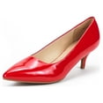 thumbnail image 1 of Dream Pairs Women's Low Heel D'Orsay Pointed Toe Pump Shoes Wedding Party Shoes, 1 of 7