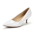 thumbnail image 1 of Dream Pairs Women's Low Heel D'Orsay Pointed Toe Pump Shoes Wedding Party Shoes, 1 of 7
