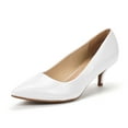 thumbnail image 1 of Dream Pairs Women's Low Heel D'Orsay Pointed Toe Pump Shoes Wedding Party Shoes, 1 of 6