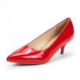 thumbnail image 1 of Dream Pairs Women's Low Heel D'Orsay Pointed Toe Pump Shoes Wedding Party Shoes, 1 of 7