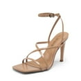 thumbnail image 1 of Dream Pairs Women's Open Square Toe Stiletto Heels, 1 of 7