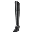 thumbnail image 1 of Dream Pairs Women's Over-the-Knee Heeled Boots Pointed-Toe Long Sexy, 1 of 5