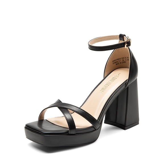 Dream Pairs Women's Platform Block Heel