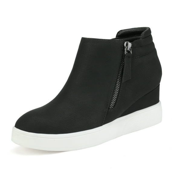 Dream Pairs Women's Platform Wedge Sneaker Ankle Booties