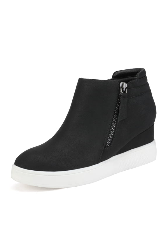 Women's Platform Wedge Sneaker Ankle Booties