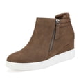 thumbnail image 1 of Dream Pairs Women's Platform Wedge Sneaker Ankle Booties, 1 of 6