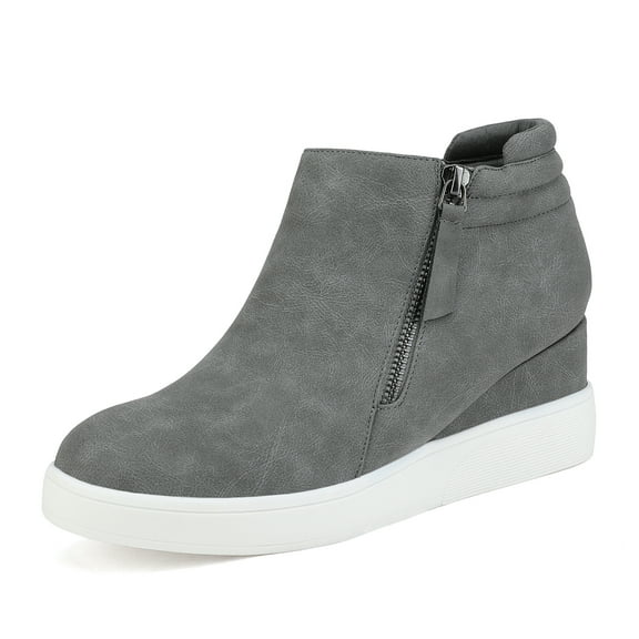 Dream Pairs Women's Platform Wedge Sneaker Ankle Booties