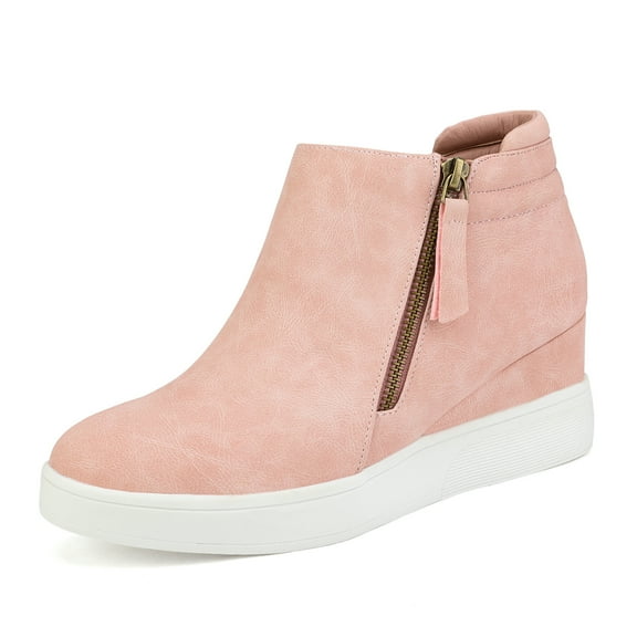 Dream Pairs Women's Platform Wedge Sneaker Ankle Booties