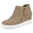 thumbnail image 1 of Dream Pairs Women's Platform Wedge Sneaker Ankle Booties, 1 of 6