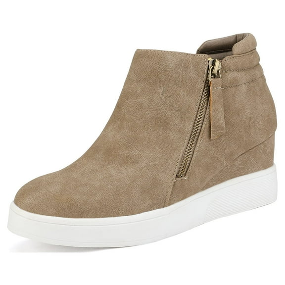 Dream Pairs Women's Platform Wedge Sneaker Ankle Booties