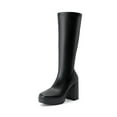 thumbnail image 1 of Dream Pairs Women's Platform Knee High Boots Chunky Block Heel Side Zipper Cute Gogo Boots, 1 of 7