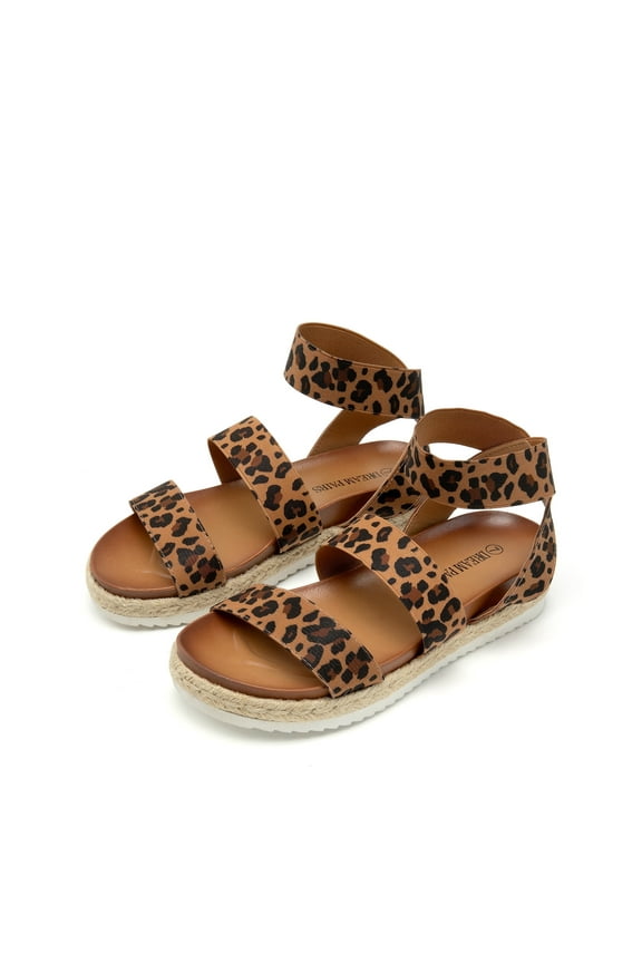 Women's Platform Wedge Sandals JIMMIE LEOPARD Size 8.5