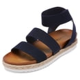 thumbnail image 1 of Dream Pairs Women's Platform Wedge Sandals JIMMIE NAVY Size 10, 1 of 6