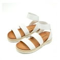 thumbnail image 1 of Dream Pairs Women's Platform Wedge Sandals JIMMIE WHITE Size 5.5, 1 of 7