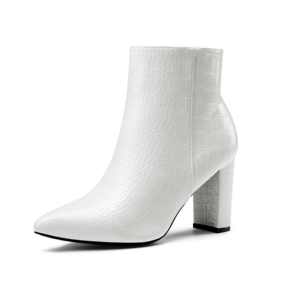 Dream Pairs Women's Pointed Toe Chunky Heel Ankle Booties Short Boots