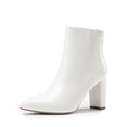 thumbnail image 1 of Dream Pairs Women's Pointed Toe Chunky Heel Ankle Booties Short Boots, 1 of 5