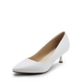 thumbnail image 1 of BURUDANI Women's Pumps Closed Toe Pointed Toe Kitten Heels for Women Party Dance Wedding Dress Shoes for Women, 1 of 7