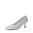 thumbnail image 1 of Dream Pairs Women's Pumps Closed Toe Pointed Toe Kitten Heels for Women Party Dance Wedding Dress Shoes for Women, 1 of 7