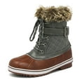 thumbnail image 1 of Dream Pairs Women's RIVER_3 Tan Khaki Mid Calf Winter Snow Boots Size 5 M US, 1 of 6