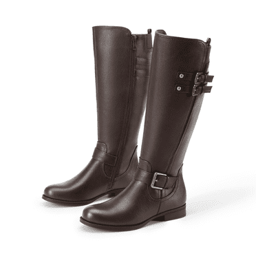DREAM PAIRS Womens Knee High Boots Comfortable Platform Chunky Block ...
